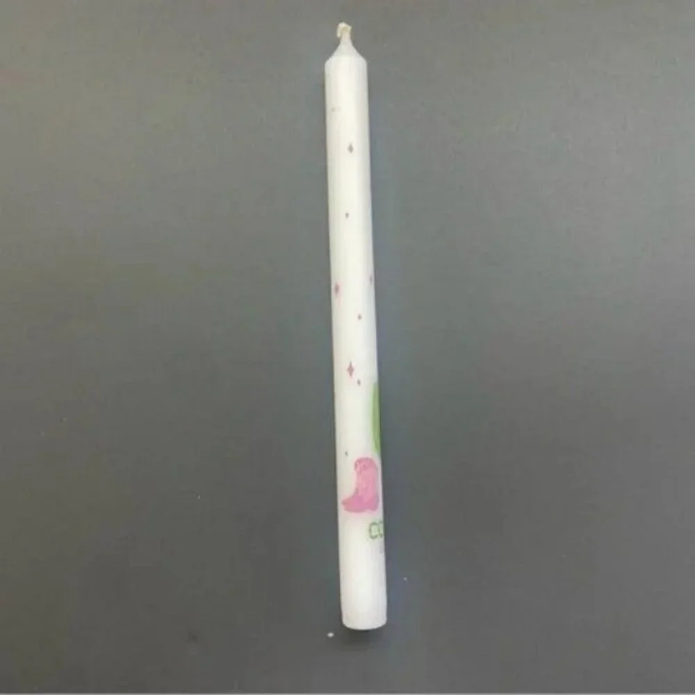 Cowgirls Don’t Cry White Unscented Taper Candles Set Of 4 Made In Portugal